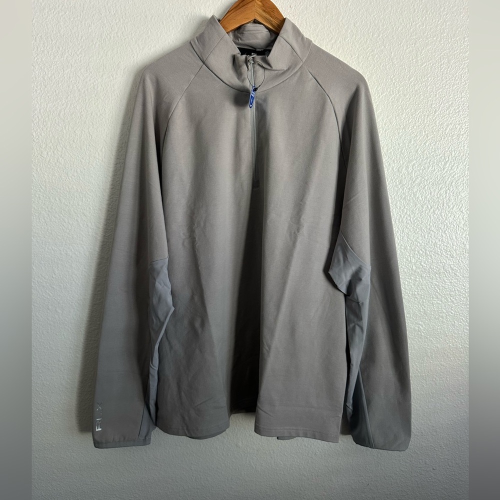 Polo Ralph Lauren RLX Golf Wicking Cool Athletic Long Sleeve Zip Top Size 2XL